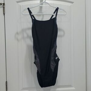 Speedo Flyback One Piece Swimsuit, Pro LT Black, Women's 14/40